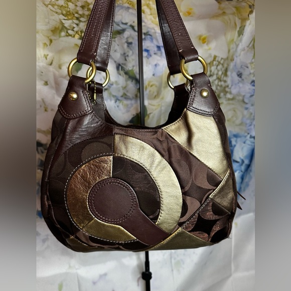 Coach Rare Limited Edition Soho Signature Inlaid Patchwork Hobo shoulder bag GUC - Picture 8 of 15